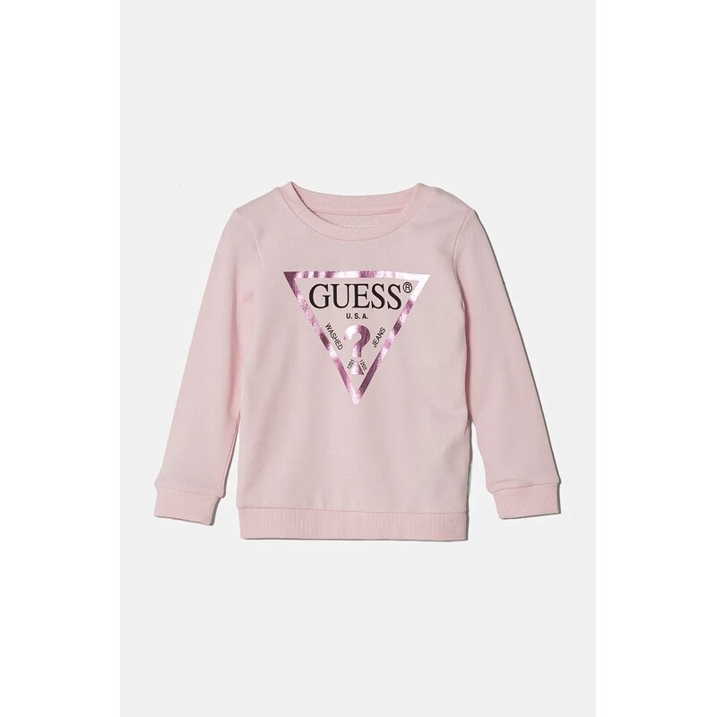 Detská bavlnená mikina Guess 56883626