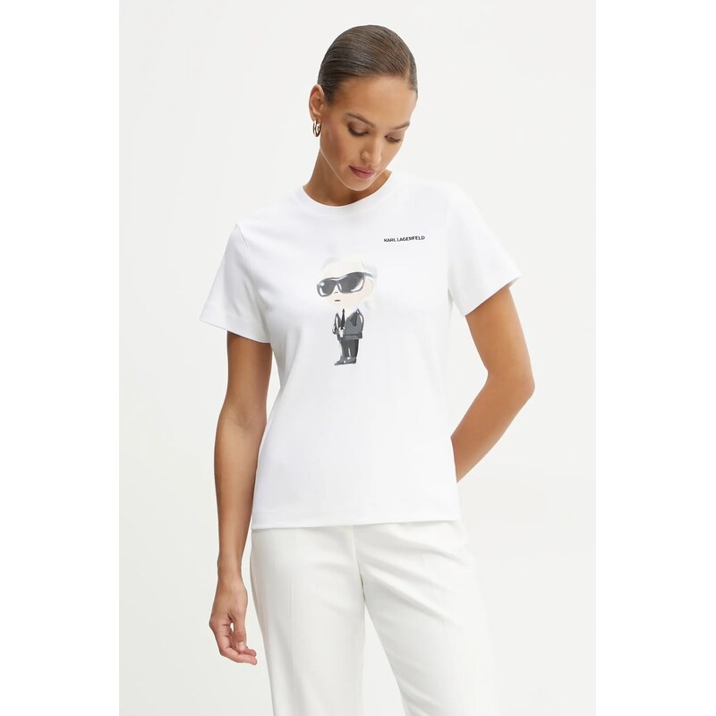 Bavlnené tričko Karl Lagerfeld IKON AQUARELLE 61686110