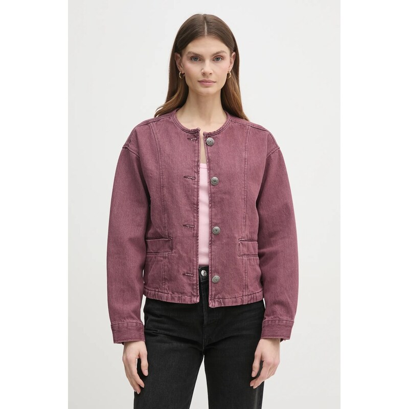 Rifľová bunda Pepe Jeans DAENA BERRY 61816416