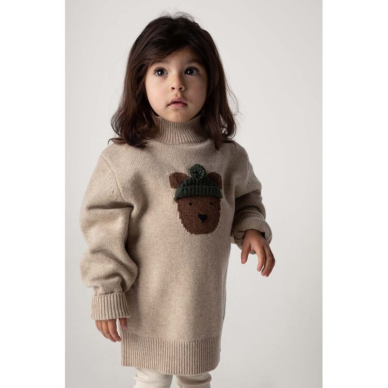 Detský vlnený sveter Donsje Denn Merino Wool Sweater Bear 57046583