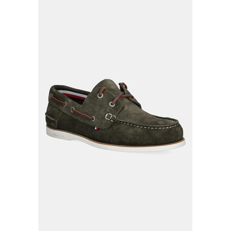 Semišové mokasíny Tommy Hilfiger TH BOAT SHOE CORE SUEDE 61988044