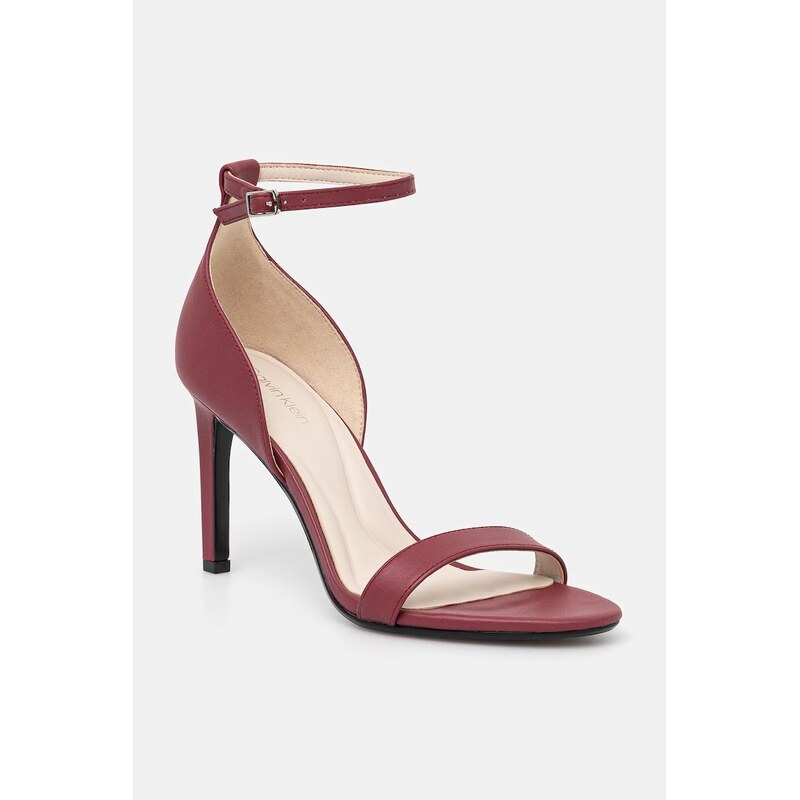 Sandále Calvin Klein HEEL SANDAL 90 - LTH 61816418