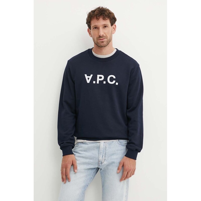 Bavlnená mikina A.P.C. sweat standard grand vpc GOTS 55870258