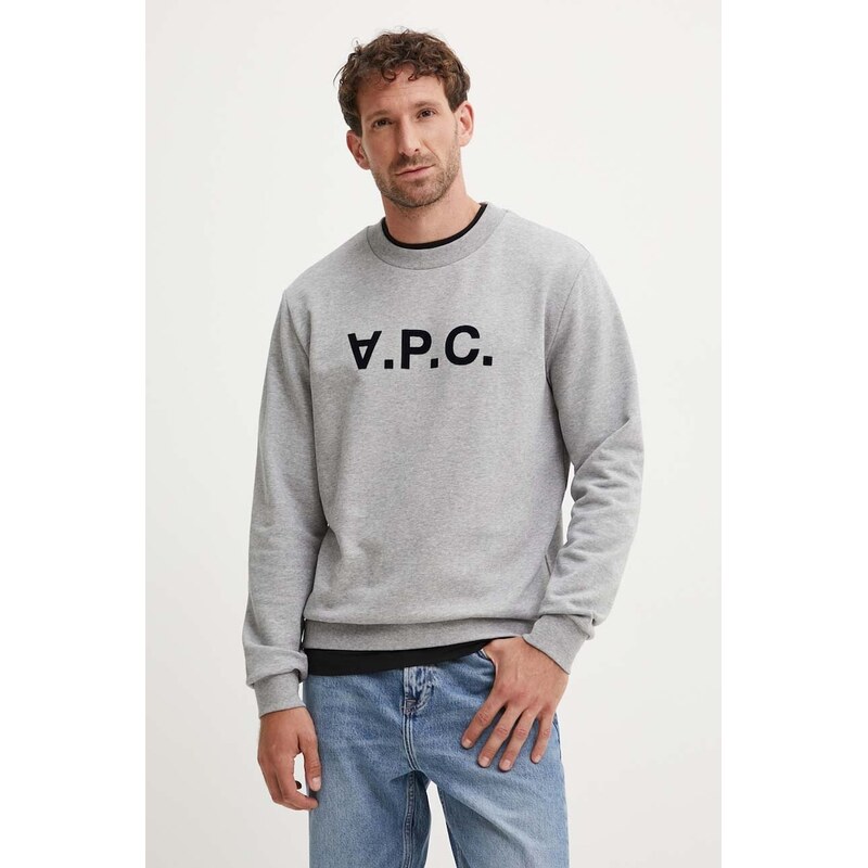 Bavlnená mikina A.P.C. sweat standard grand vpc GOTS 55870259