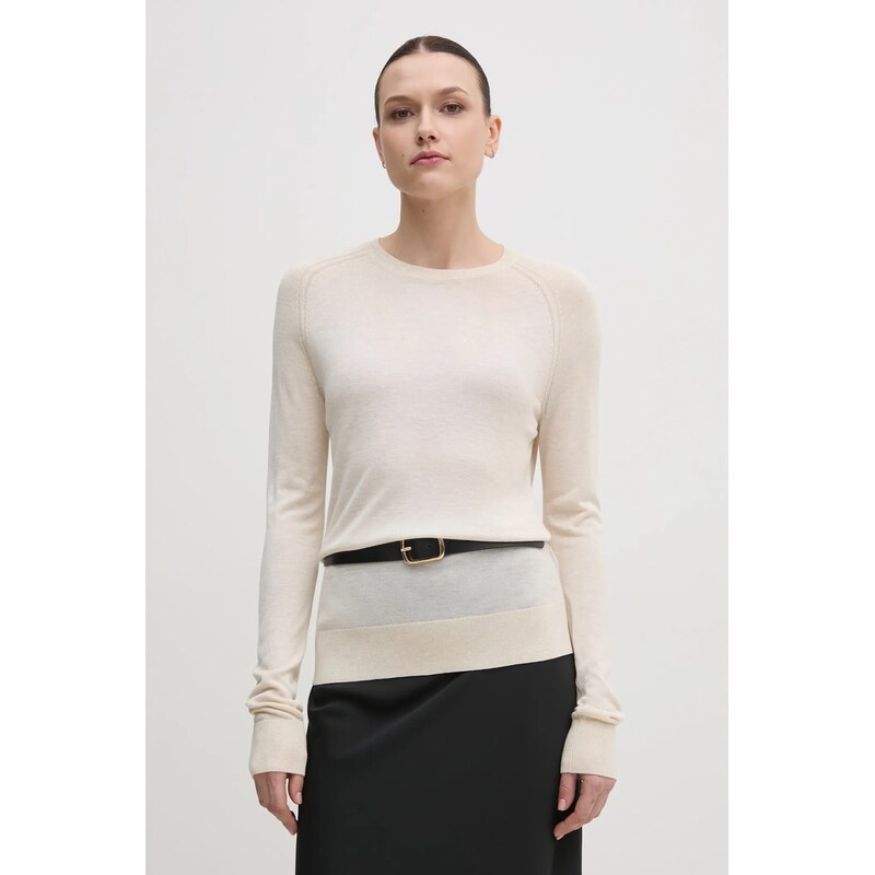 Sveter s prímesou hodvábu Calvin Klein 61990423