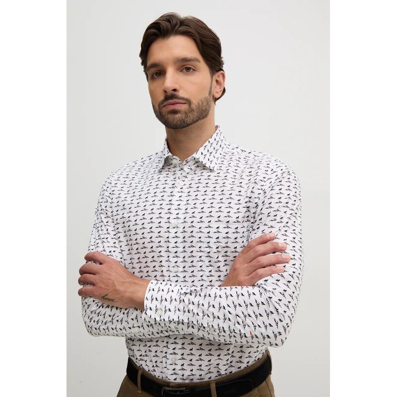 Bavlnená košeľa Boss Orange 57526850