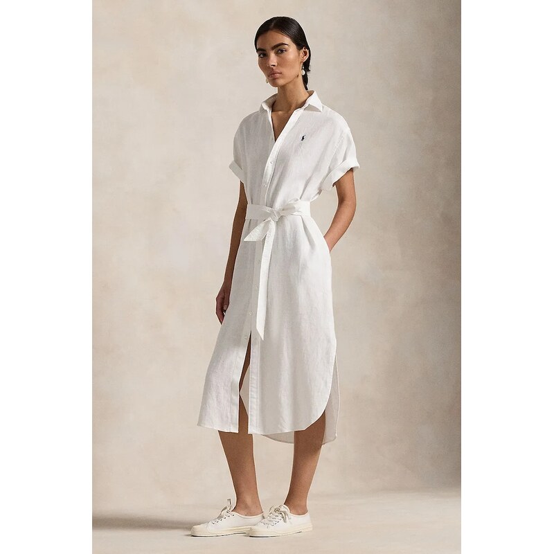 Ľanové šaty Polo Ralph Lauren 62029301