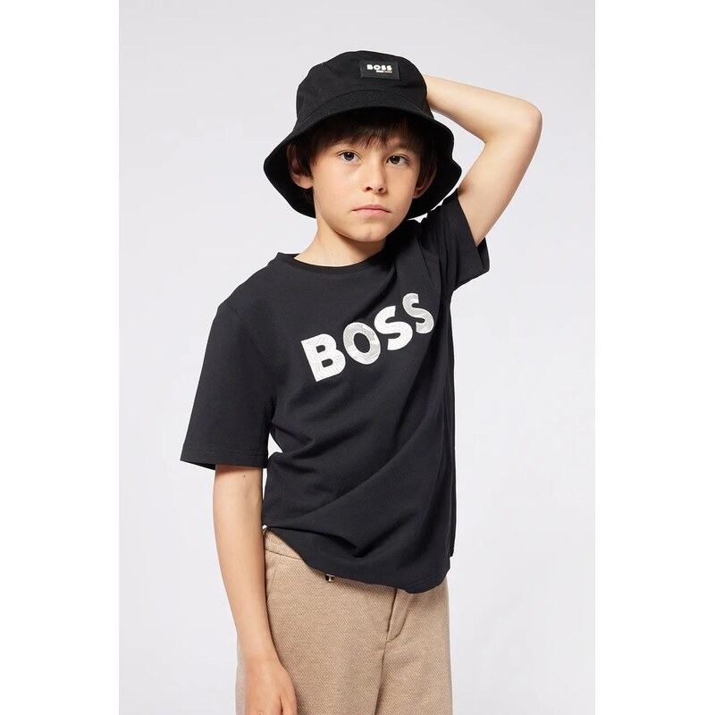 Detské bavlnené tričko BOSS 62029492