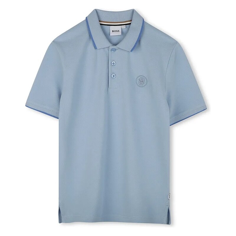 Detská bavlnená polokošeľa BOSS 62029494