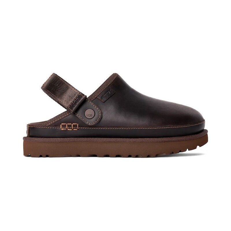 Kožené šľapky UGG Goldenstar Clog Lthr Regen 64915633