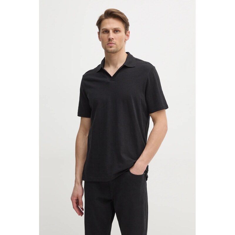 Polo tričko s prímesou ľanu Calvin Klein 62066742