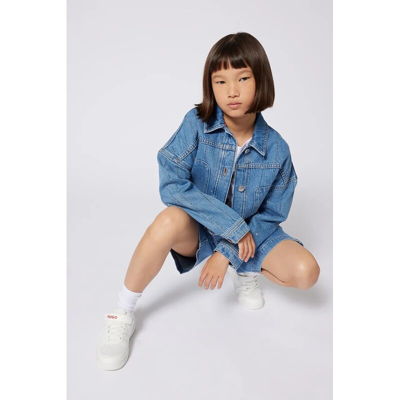 Detská rifľová bunda HUGO 62045709