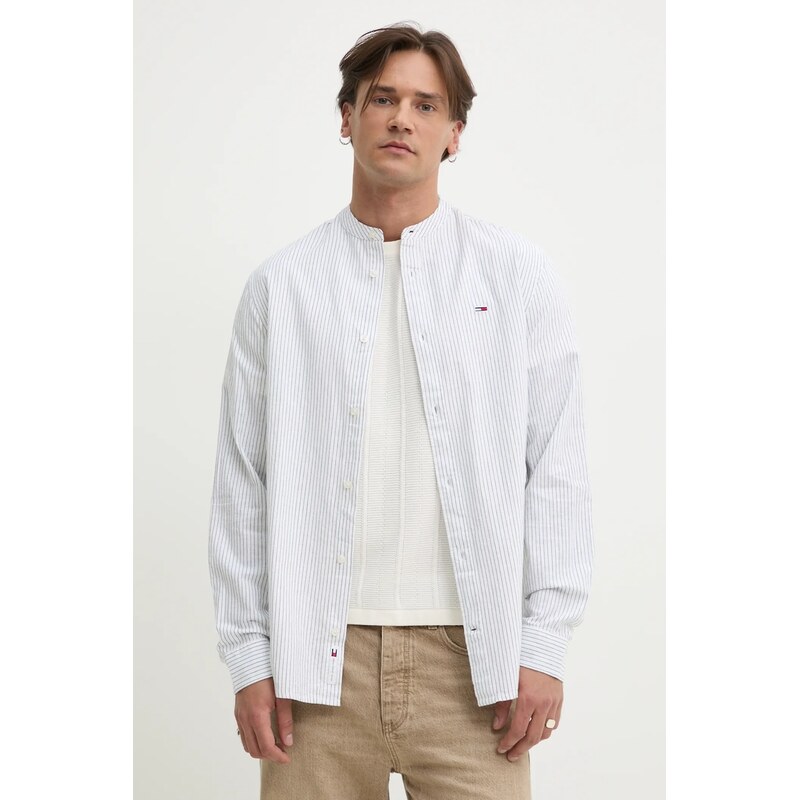 Košeľa s prímesou ľanu Tommy Jeans 62067068