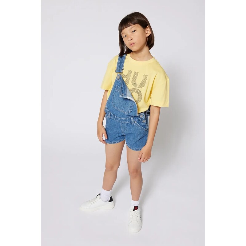 Detské bavlnené tričko HUGO 62045706