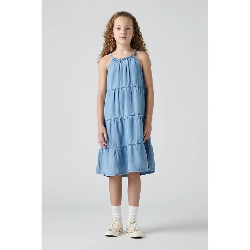 Dievčenské šaty Levis HALTER TIERED DRESS 62058415