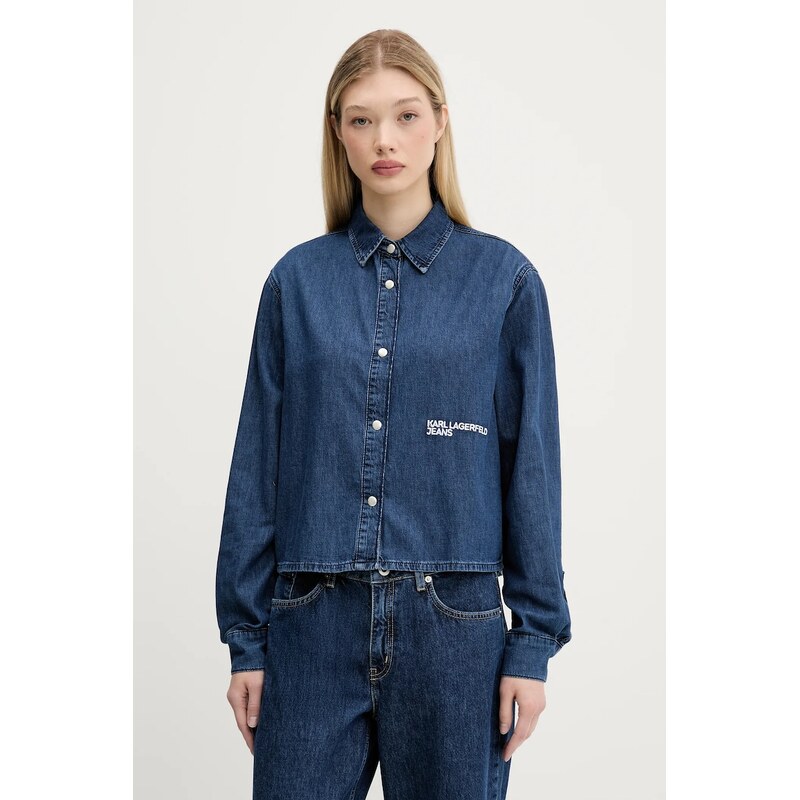 Rifľová košeľa Karl Lagerfeld Jeans 63787312