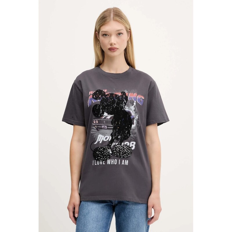 Bavlnené tričko Desigual MICKEY LACE 64882561