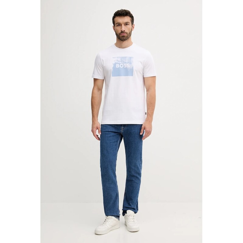 Bavlnené tričko BOSS Orange Te_Wheel 63800620