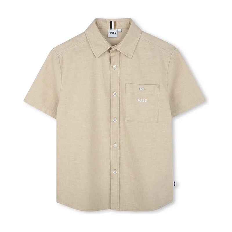 Detská ľanová košeľa BOSS 62299977