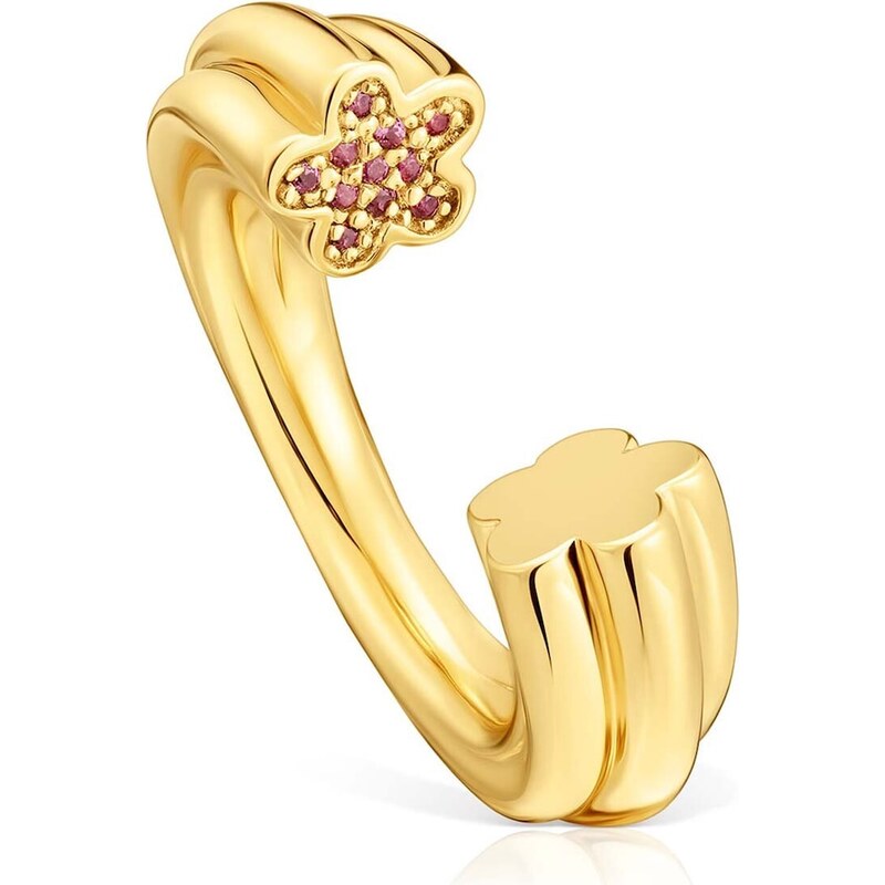 Strieborný pozlátený prsteň Tous 1950 64312250