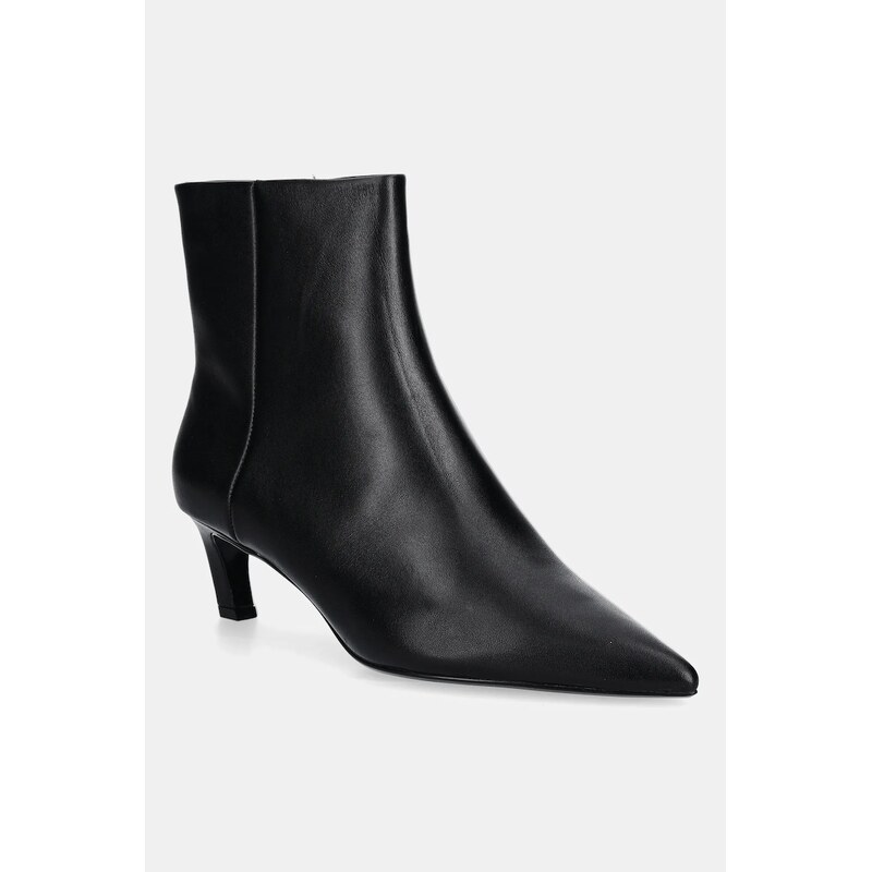 Kožené členkové topánky Calvin Klein ESS KITTEN HEEL ANKLE BOOT 64986558