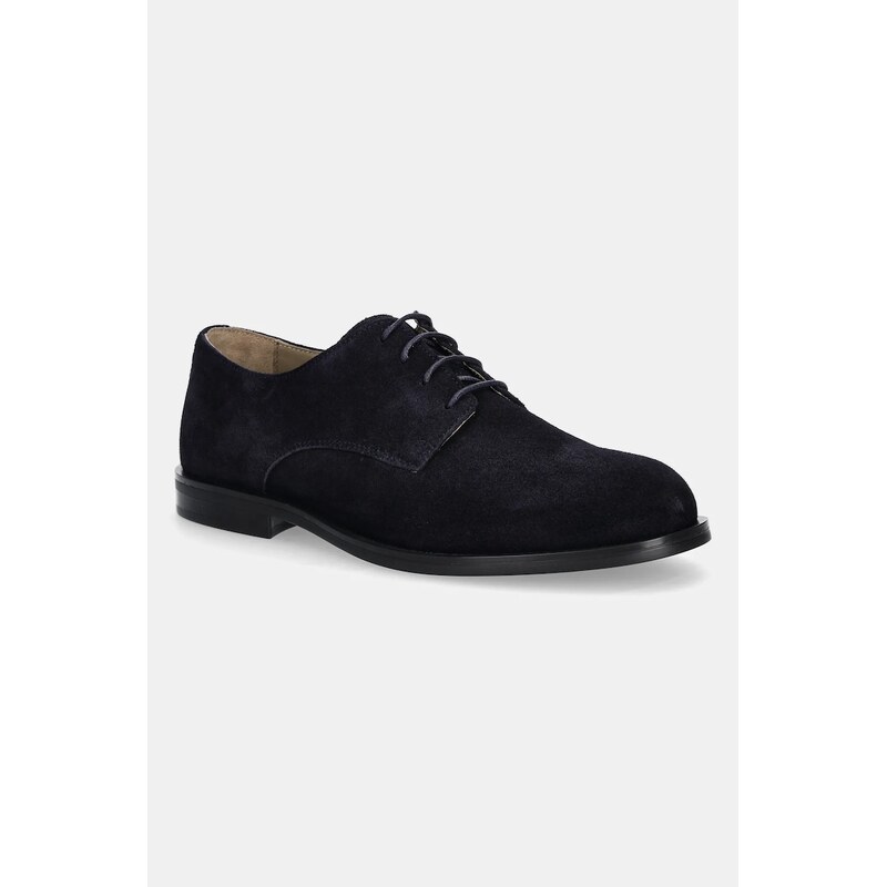 Semišové poltopánky Calvin Klein ESS RUBBER DERBY SU 64986663