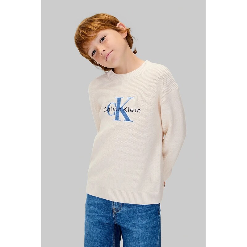 Detský bavlnený sveter Calvin Klein Jeans 64989589