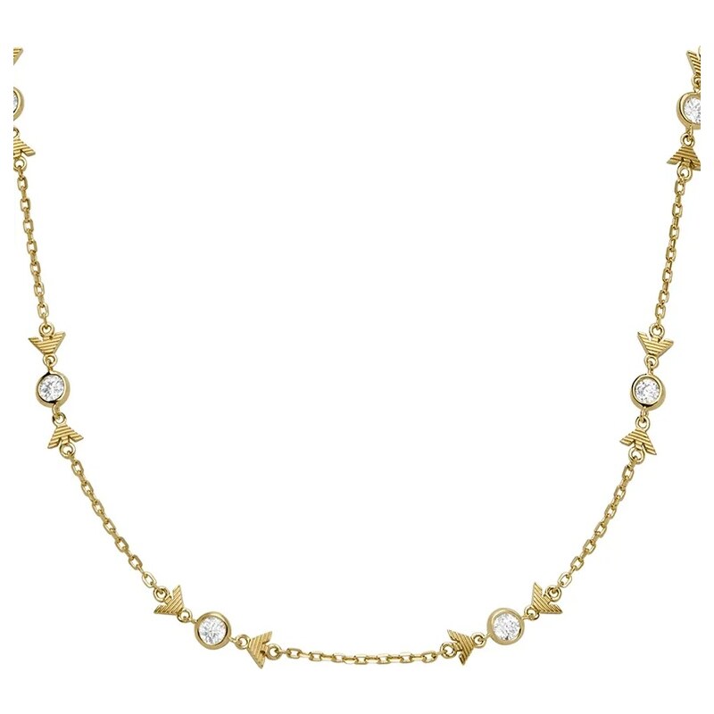 Strieborný náhrdelník Emporio Armani EAGLE LOGO 62575644