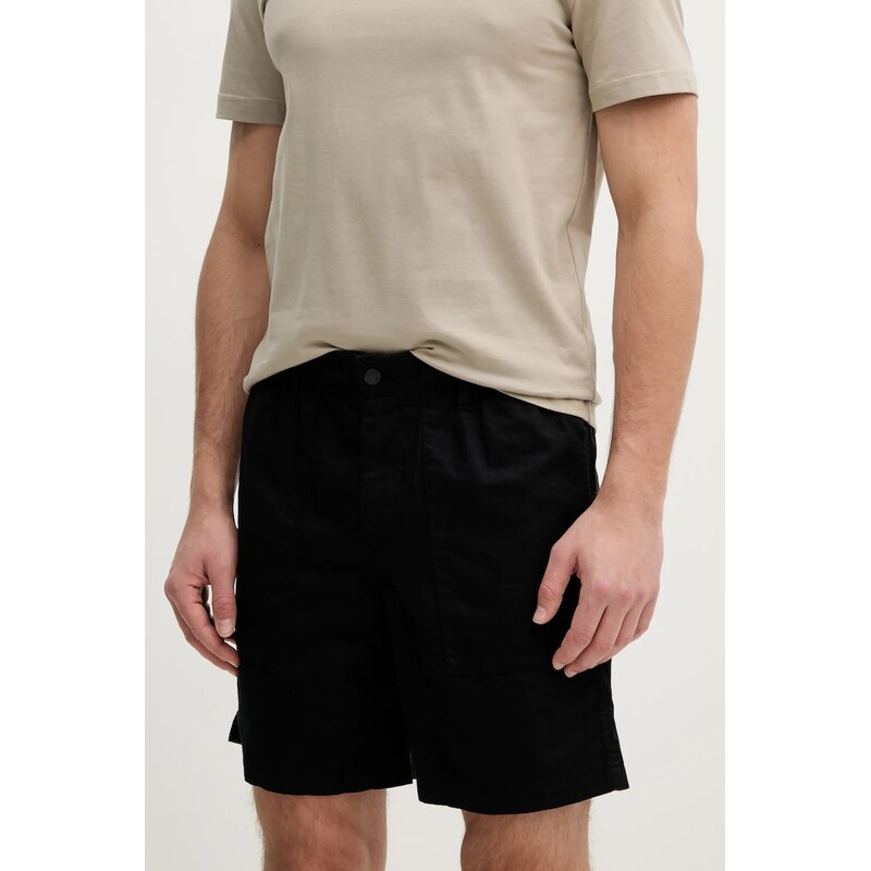 Šortky s prímesou ľanu Calvin Klein Jeans 62410768