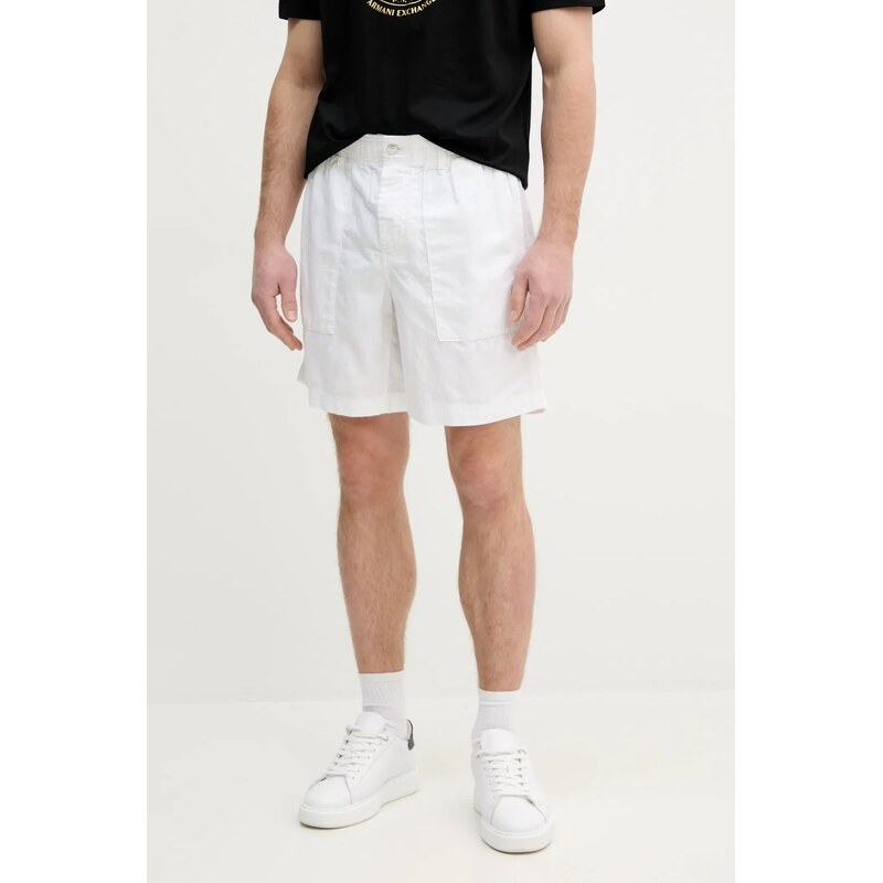 Šortky s prímesou ľanu Calvin Klein Jeans 62410769