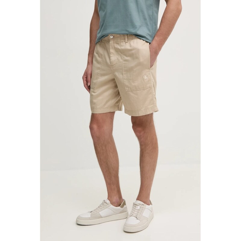 Šortky s prímesou ľanu Calvin Klein Jeans 62410770