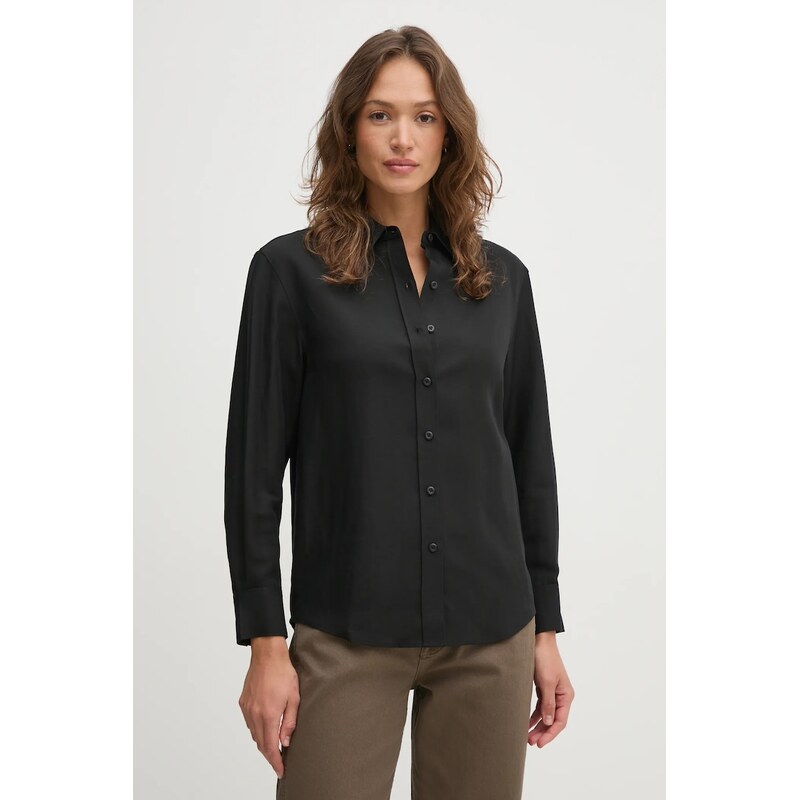 Košeľa s prímesou ľanu Calvin Klein 62478616