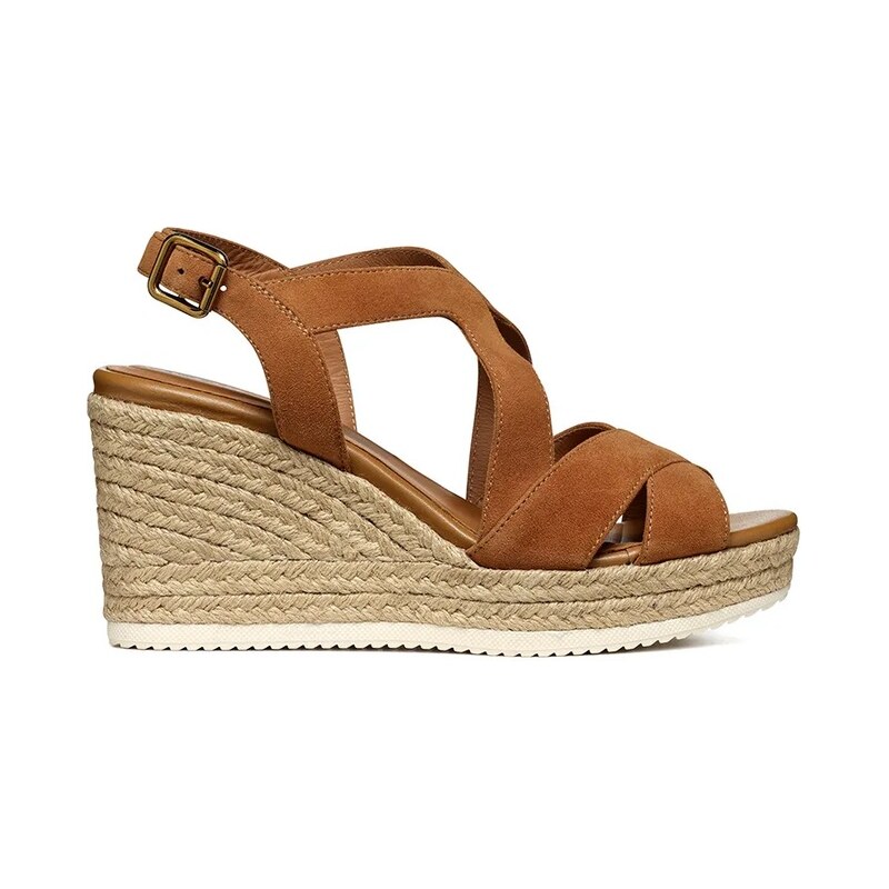 Semišové espadrilky Geox D PONZA 62478672