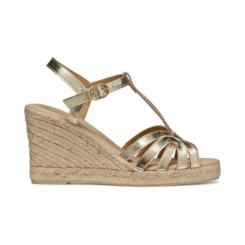 Kožené espadrilky Geox D GELSA 62478706