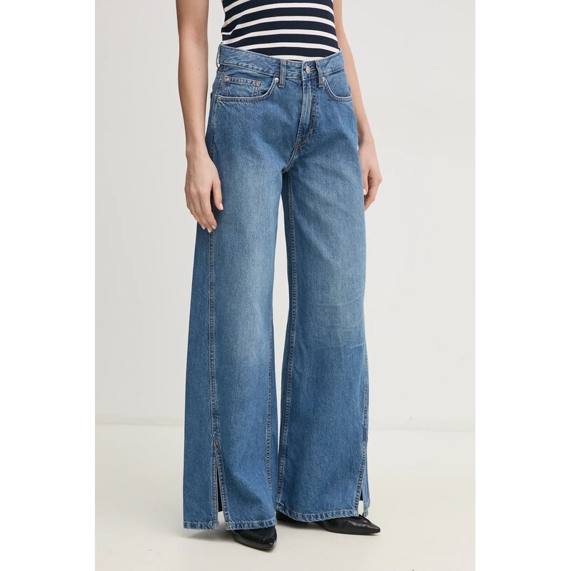 Rifle Pepe Jeans WIDE LEG JEANS MW SLIT 62575517