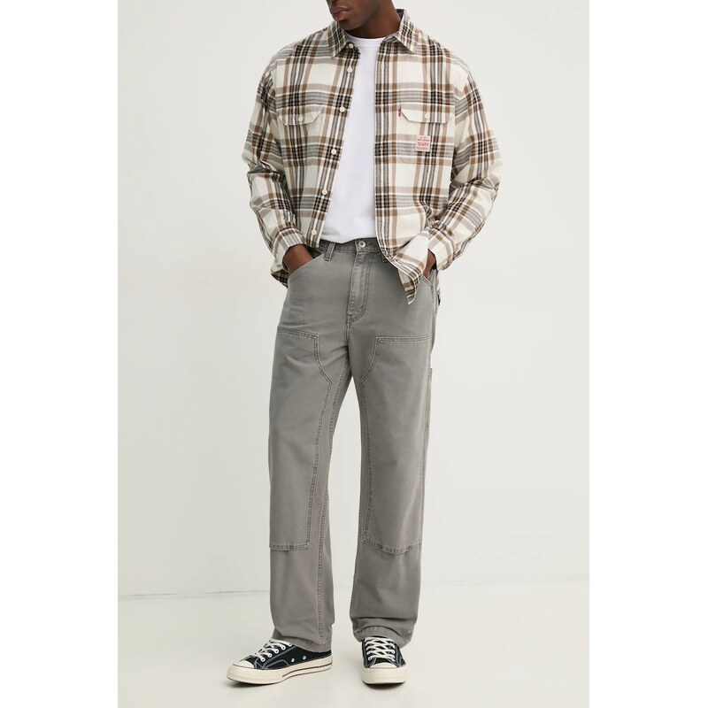 Bavlnené rifle Levis 568 LOOSE STRT DBL KNEE 62575727