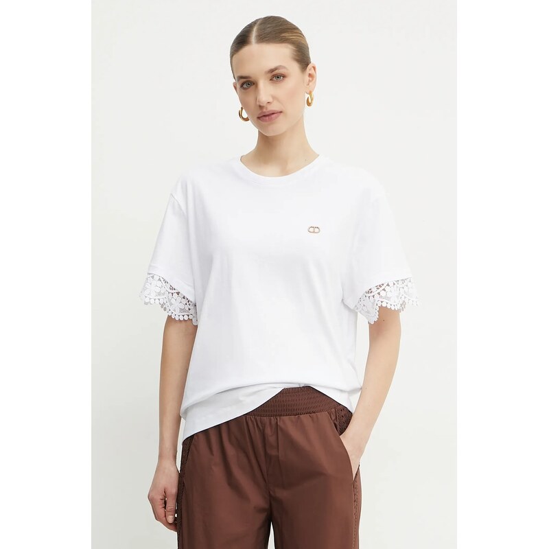 Bavlnené tričko Twinset 62697275