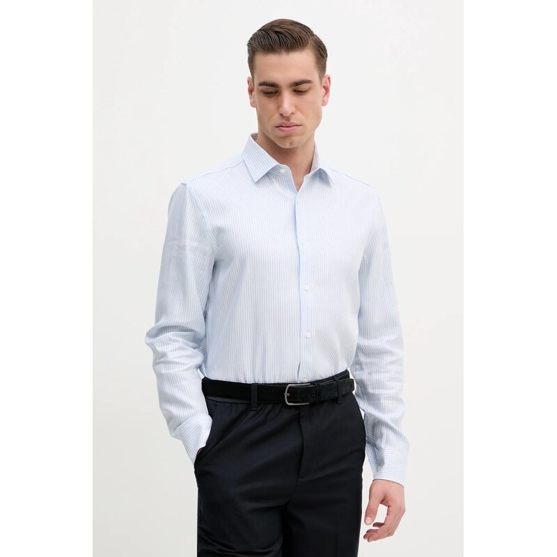 Ľanová košeľa BOSS 62582484