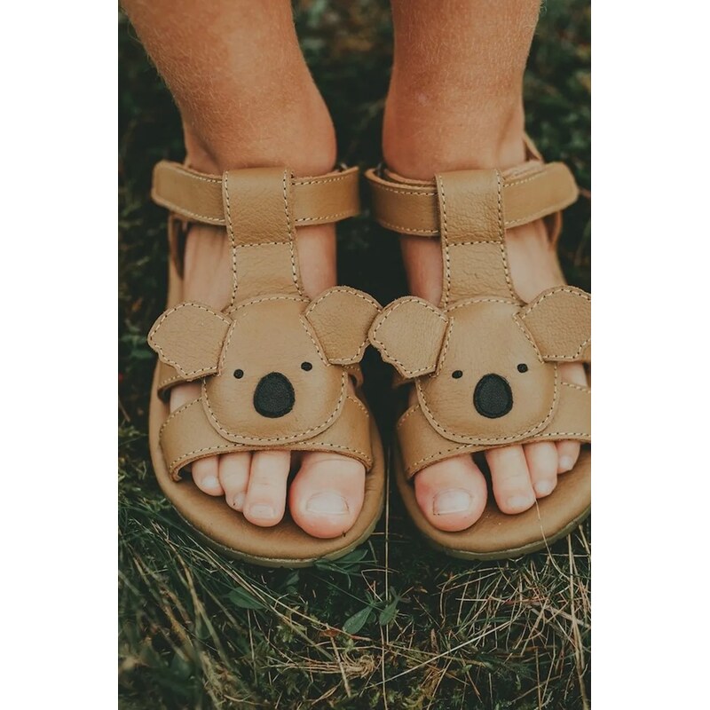 Detské kožené sandále Donsje Mhalo Sandals Koala 62582243