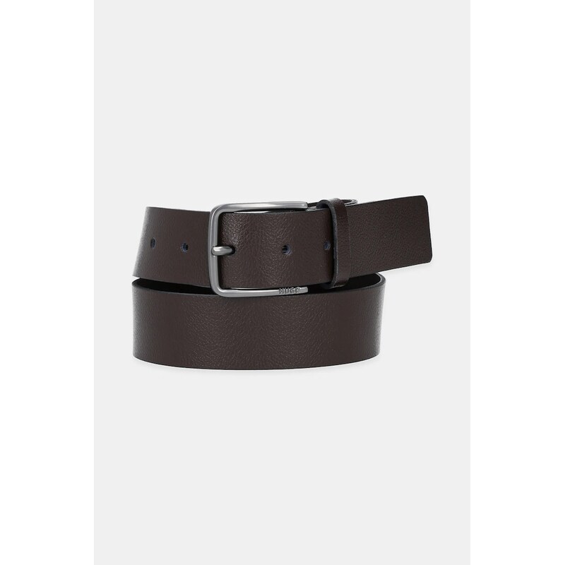 Kožený opasok HUGO Gerik-Lam_Sz35 63988741