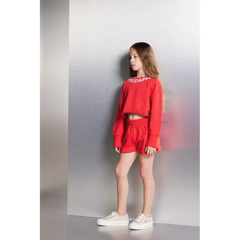 Detské bavlnené šortky Patrizia Pepe K103 64324987