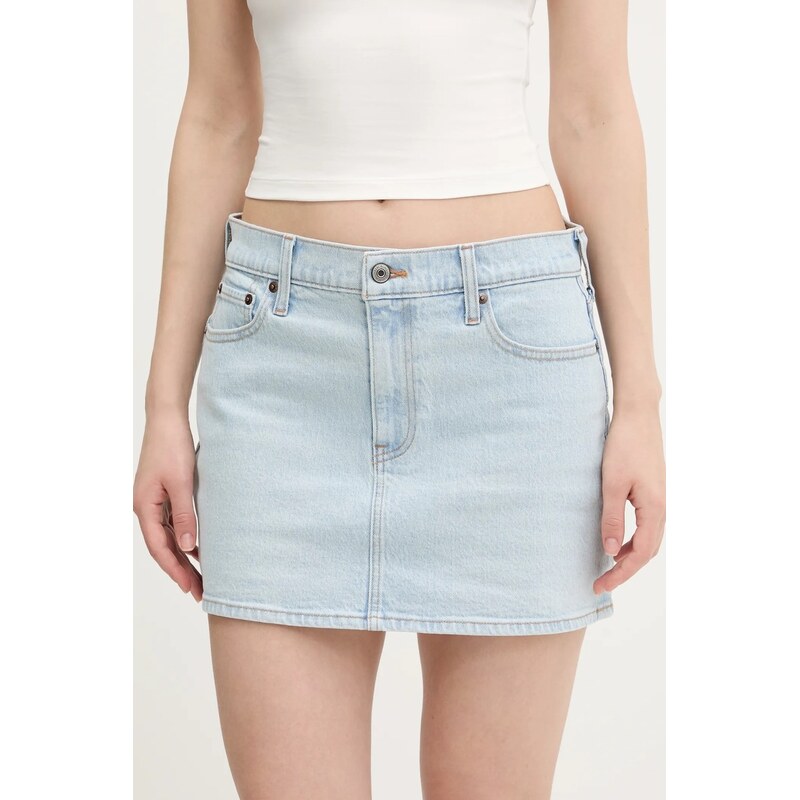 Rifľová sukňa Abercrombie & Fitch 62672684