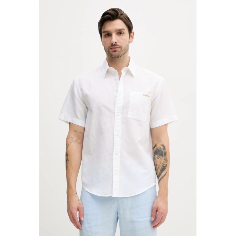 Ľanová košeľa Calvin Klein Jeans 62622571