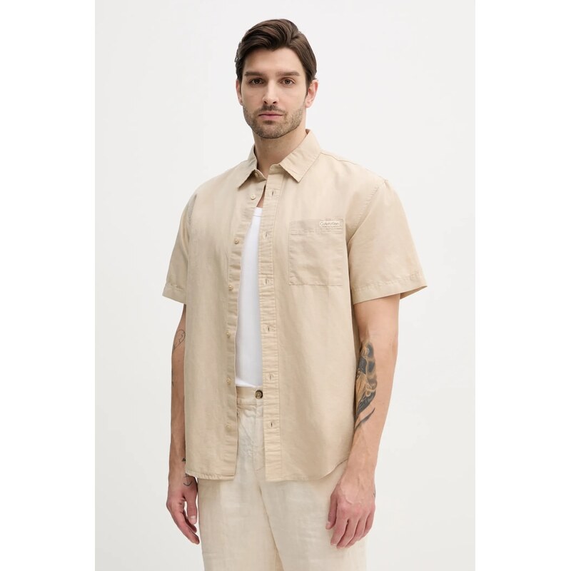 Ľanová košeľa Calvin Klein Jeans 62622572
