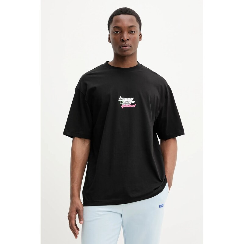 Bavlnené tričko Hugo Blue 62657542