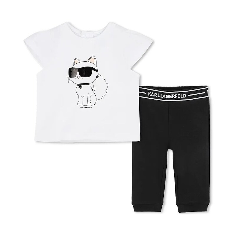 Detská bavlnená súprava Karl Lagerfeld 62828193