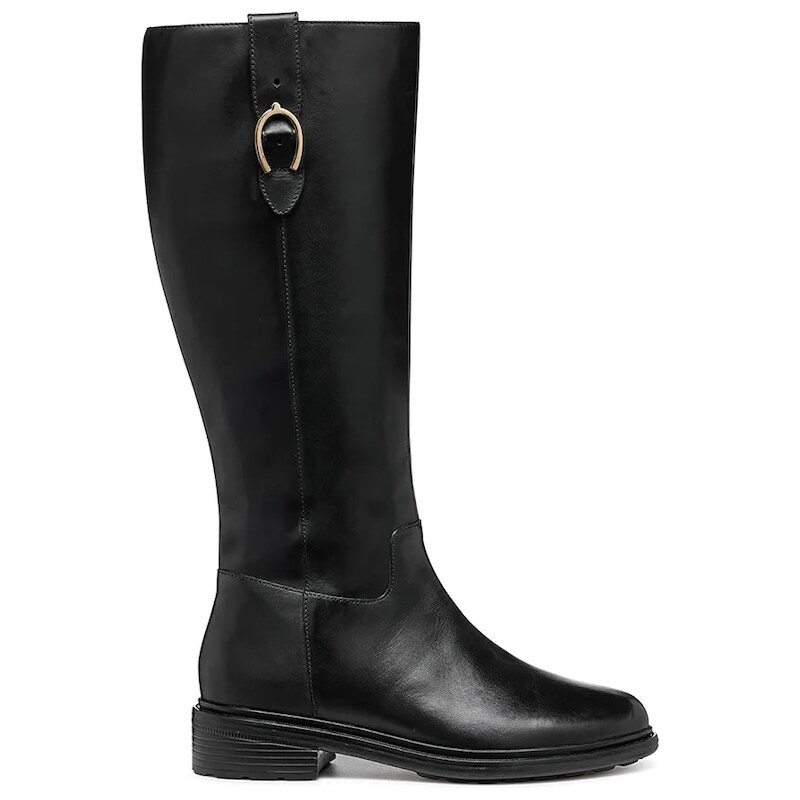 Kožené čižmy Geox D WALK PLEASURE 65120560