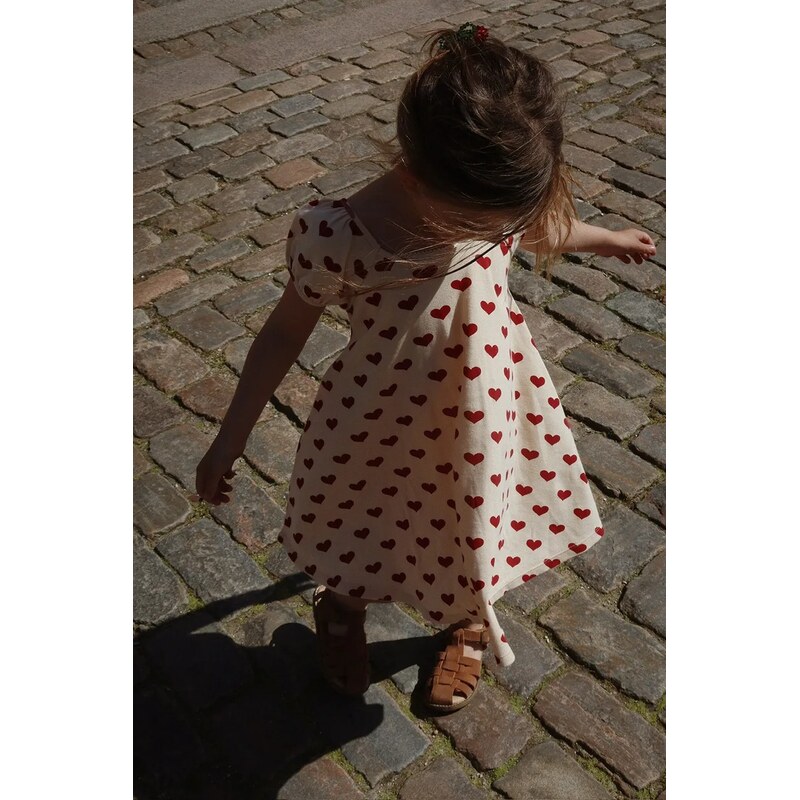 Dievčenské bavlnené šaty Konges Sløjd CLASSIC SS DRESS GOTS 62903870