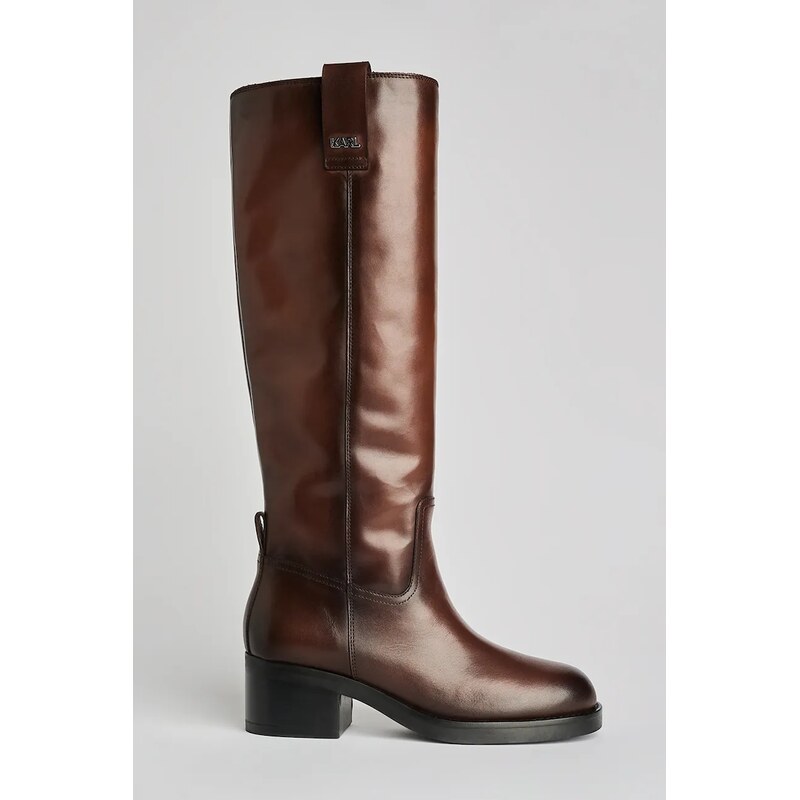 Kožené čižmy Karl Lagerfeld BROOKLYN 65166893