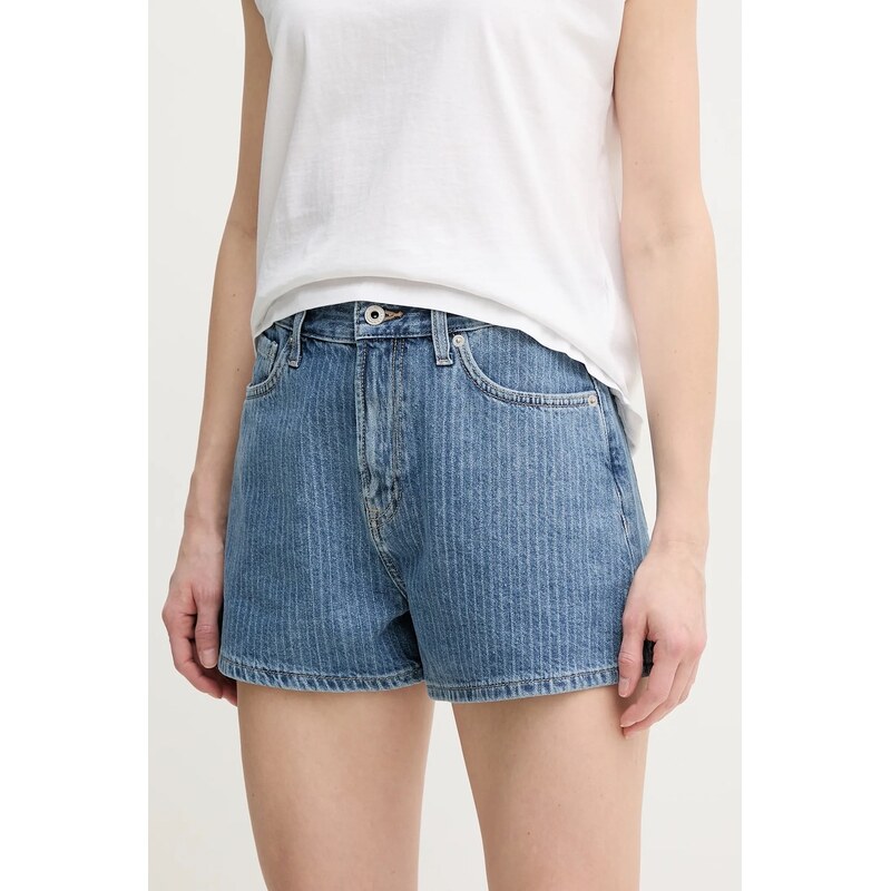 Rifľové krátke nohavice Pepe Jeans A-LINE SHORT HW SUZIE 62737933